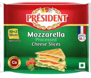 President Mozzarella Cheese Slice 204g Pack